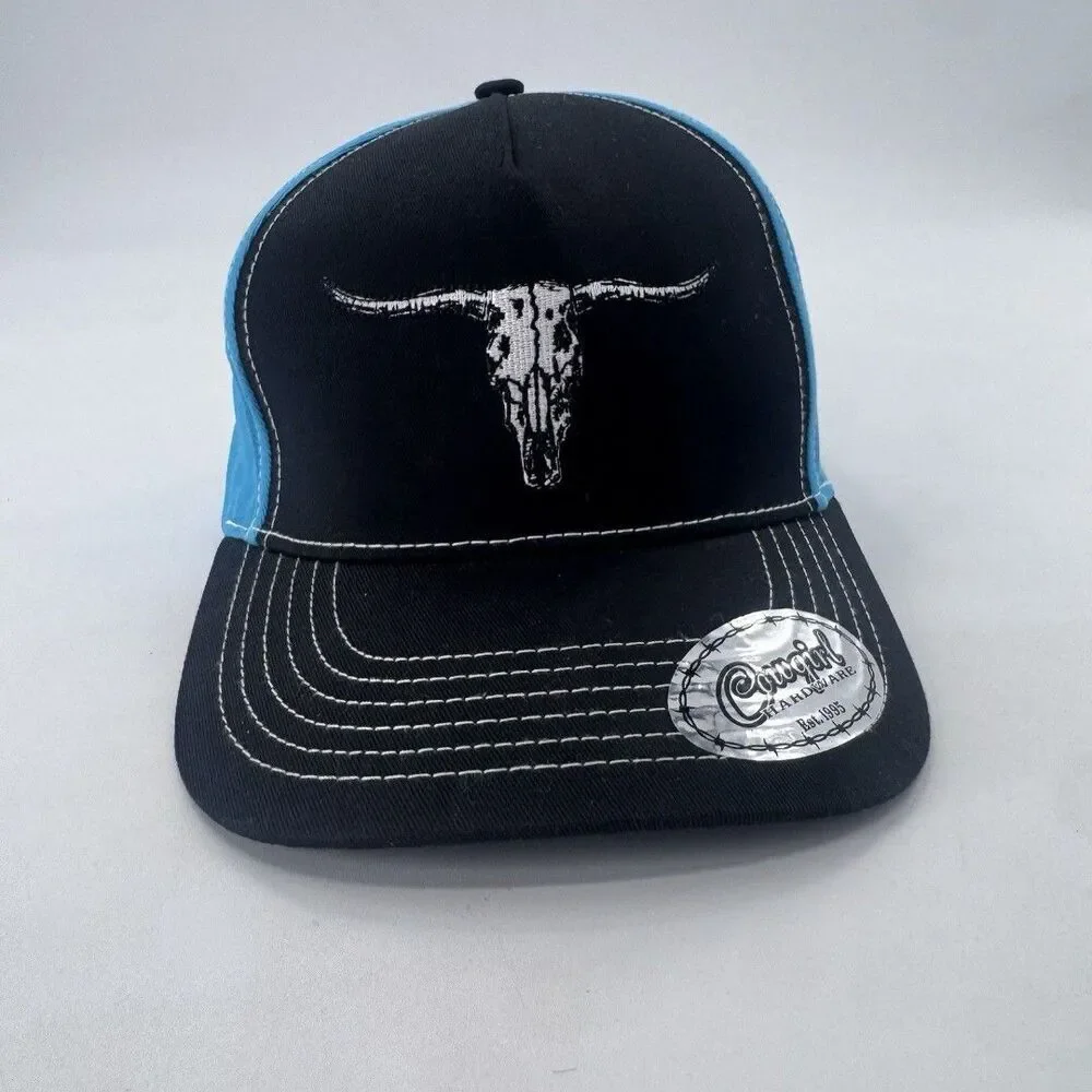 Girls Cowgirl Hardware Baseball Cap Snapback Hat Equestrian Fast Shipping New